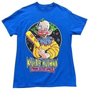 Killer Klowns From Outer Space T Shirt Steven Rhodes Blue Graphic Tee Men Medium